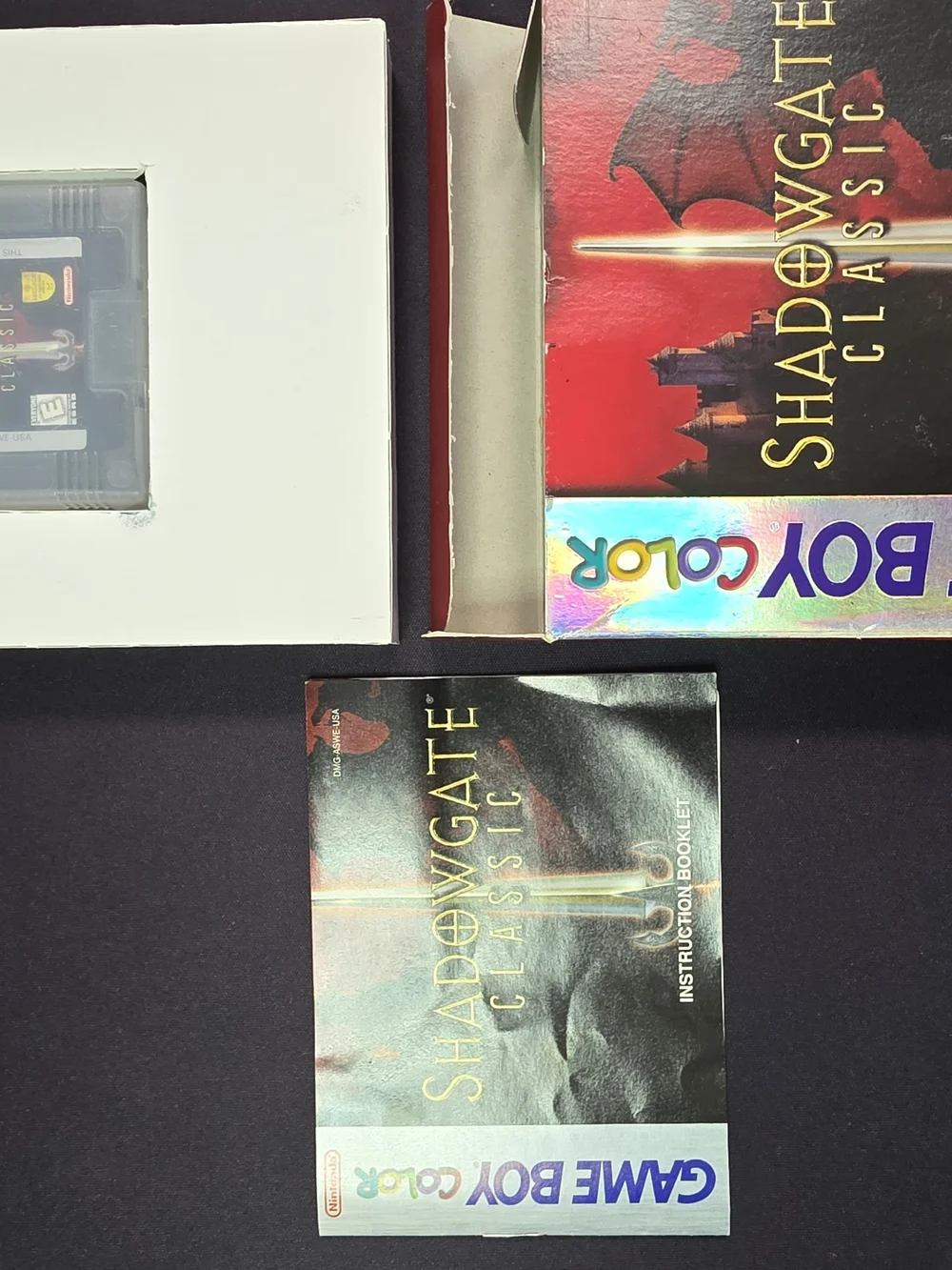 Nintendo Shadowgate Classic - Red & Black Boxed Gameboy Color